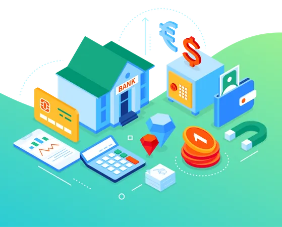 Banking and investment  Illustration