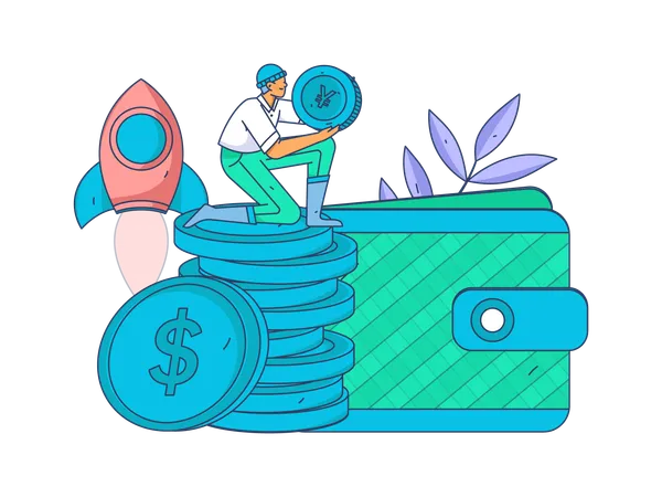 Banking App  Illustration