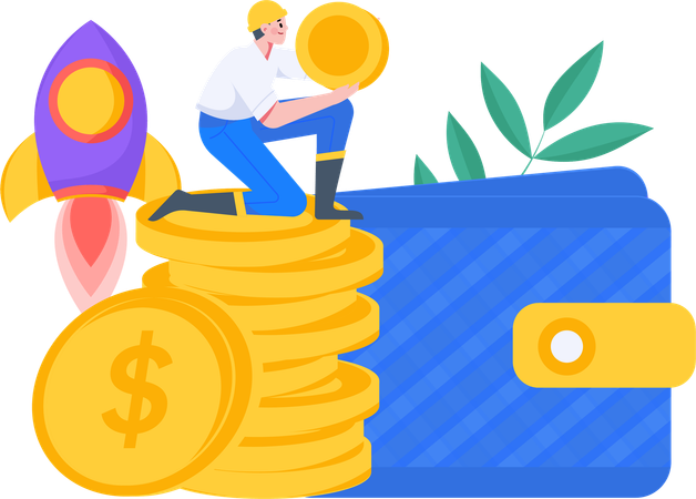 Banking App  Illustration