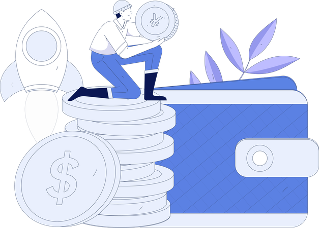 Banking App  Illustration