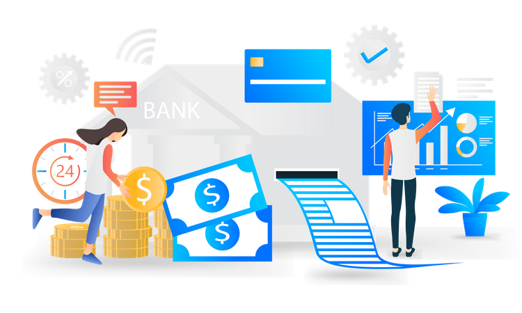 Banking Management  Illustration