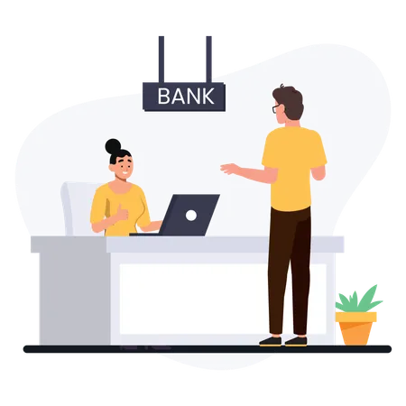 Banking Service  Illustration