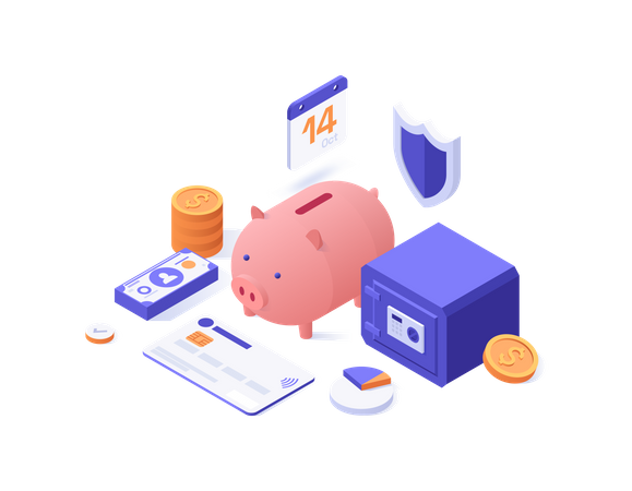 Banking service  Illustration