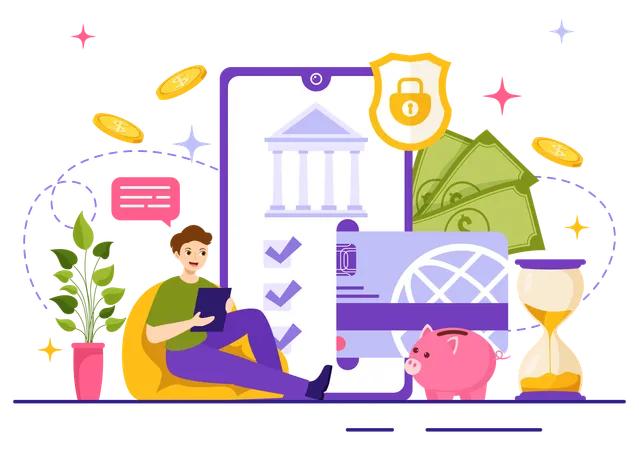 Banking Service  Illustration