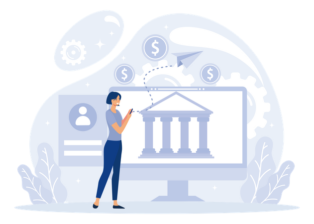 Banking service  Illustration