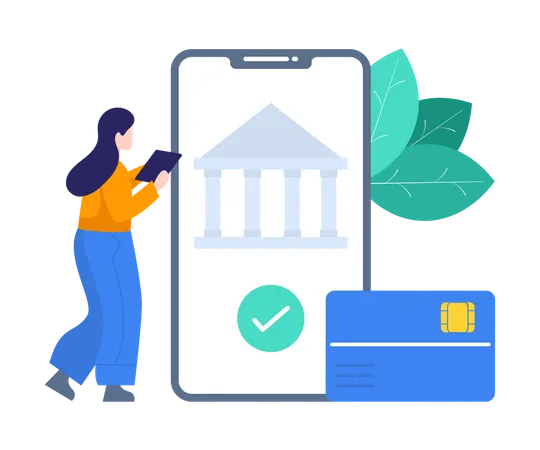 Banking Technology  Illustration