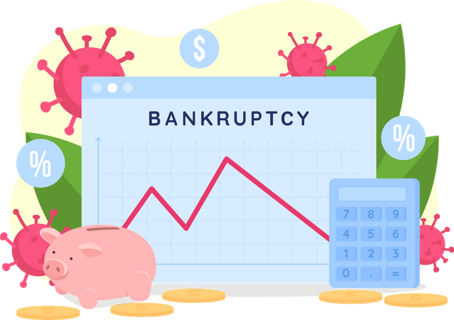 Bankruptcy rate Illustration