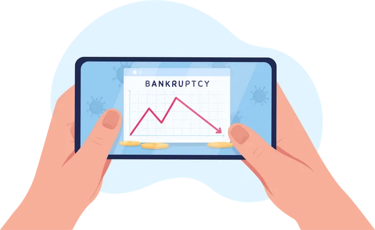 Bankruptcy statistics Illustration