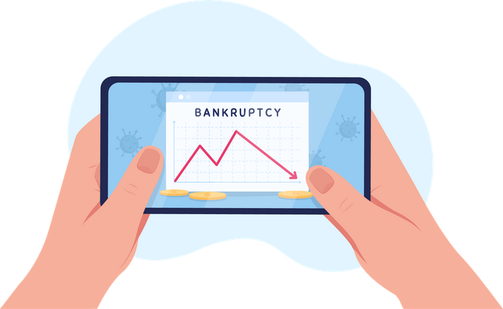 Bankruptcy statistics  Illustration