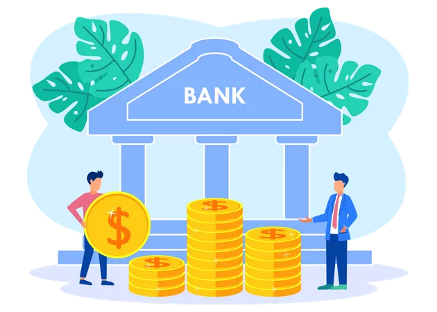 Banksparen  Illustration