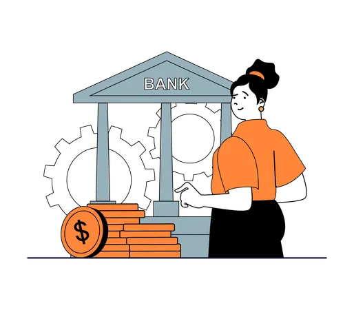 Banksparen  Illustration