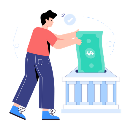 Bankwesen  Illustration