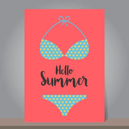 Banner de rebajas de verano  Ilustración