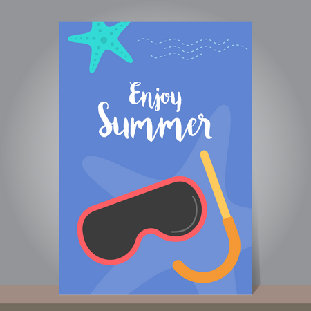 Banner de rebajas de verano  Ilustración