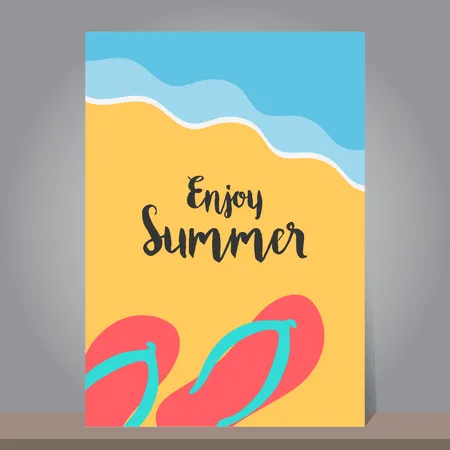 Banner de rebajas de verano  Ilustración