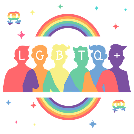 Bannière LGBT  Illustration