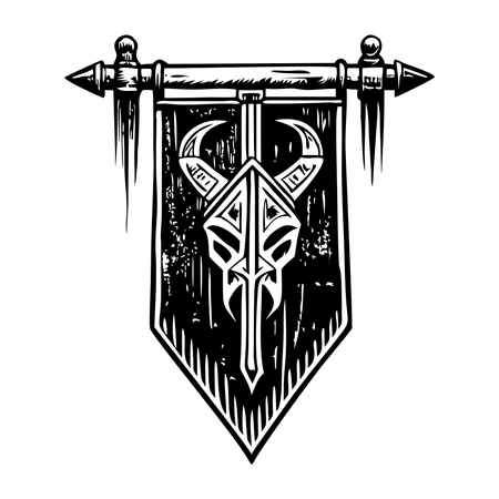 Bannière viking  Illustration