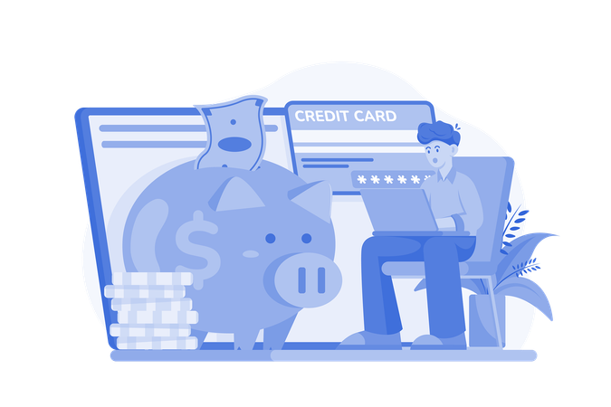 Services bancaires en ligne  Illustration