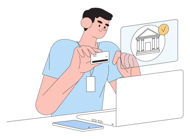 Services bancaires en ligne  Illustration