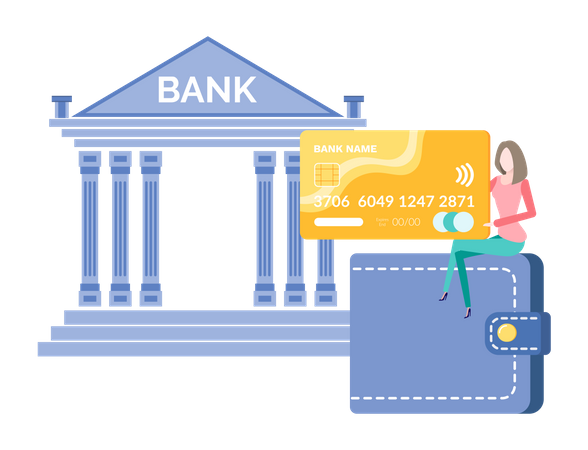 Banque numérique  Illustration