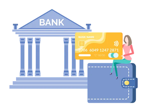 Banque numérique  Illustration