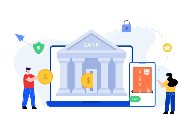 Services bancaires sur Internet  Illustration