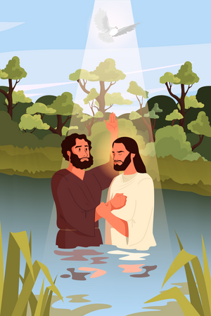 Baptism of Jesus  Illustration