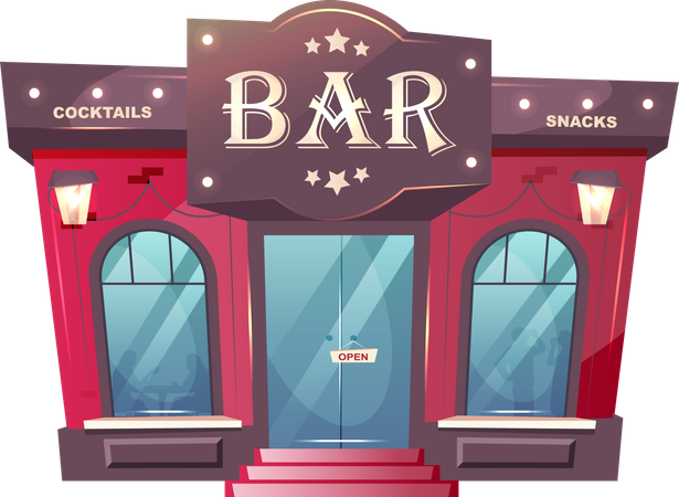 Bar à cocktails  Illustration