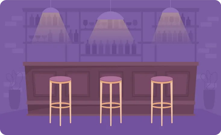 Bar arrangement Illustration