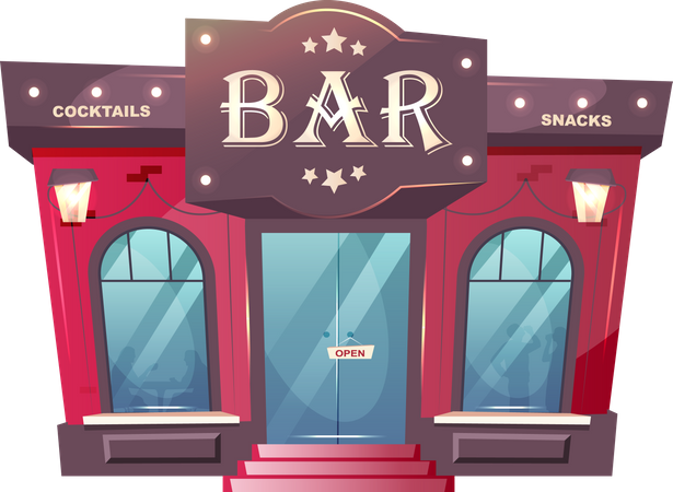 Bar de cócteles  Ilustración