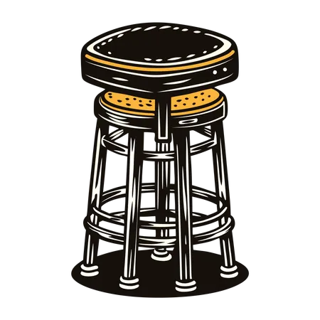 Bar Stool  Illustration