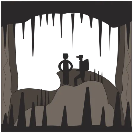 バルバドス - ハリソン洞窟  イラスト