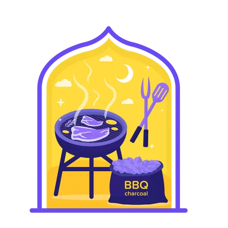 Barbecue grill  Illustration