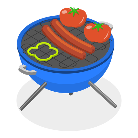 Barbecue grills  Illustration