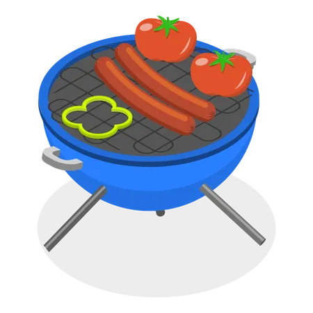 Barbecue grills  Illustration