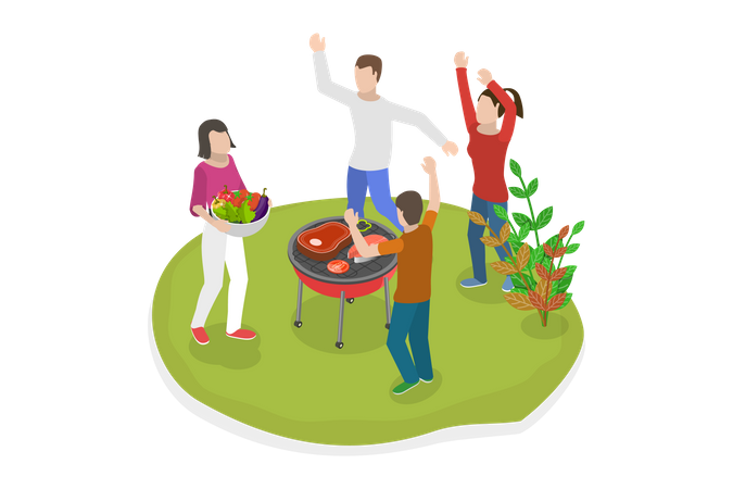 Barbecue Party  Illustration