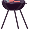 charcoal grill illustration svg