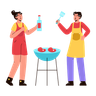 barbeque illustration svg