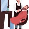 barber and bearded man illustrations free