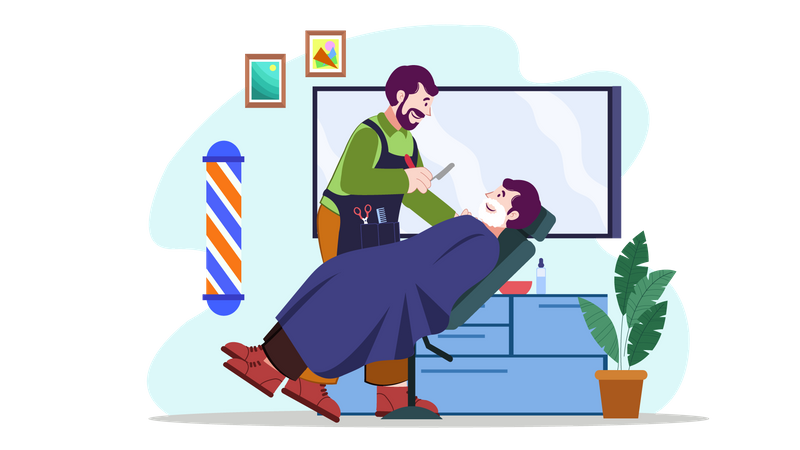 Barber Shop  Illustration