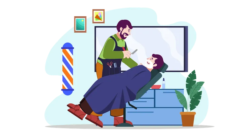 Barber Shop  Illustration