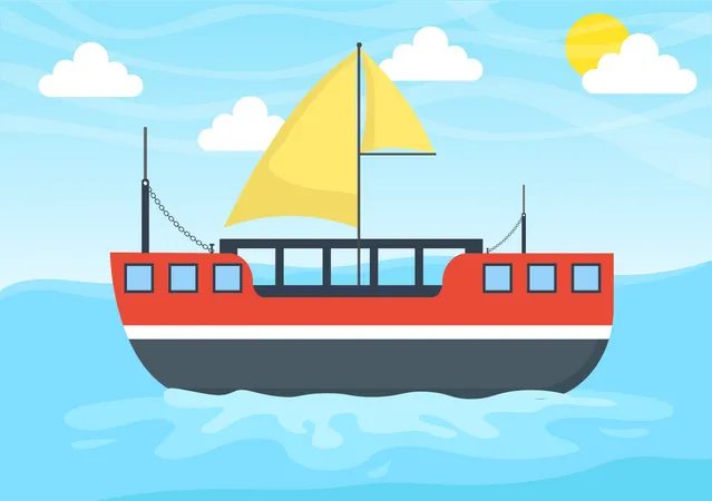 Barco  Ilustración