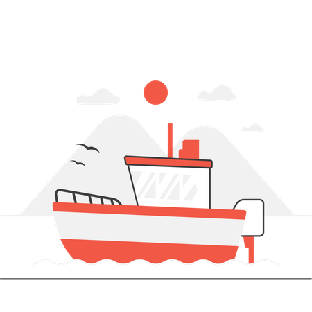 Barco  Ilustração