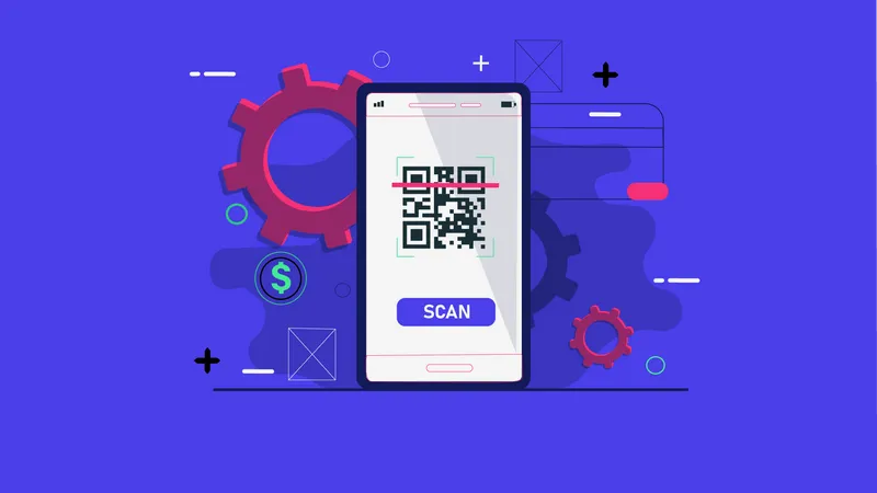 Barcode app  Illustration