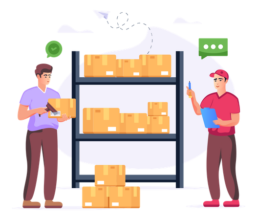 Barcode Checking  Illustration