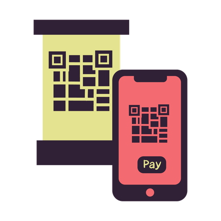 Barcode payment  Illustration