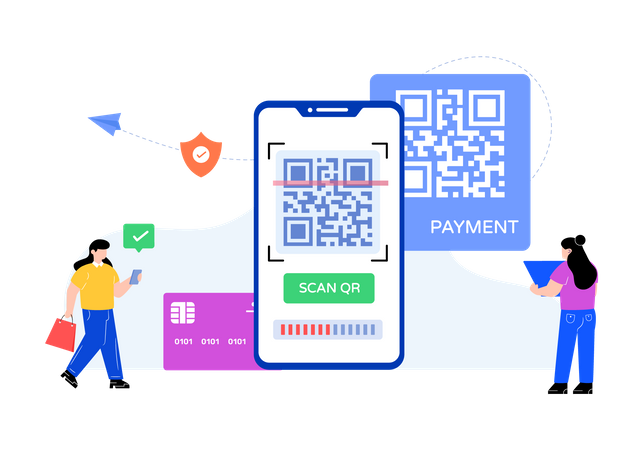 Barcode payment Illustration