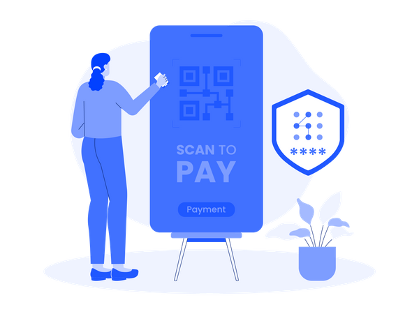 Barcode payment  Illustration