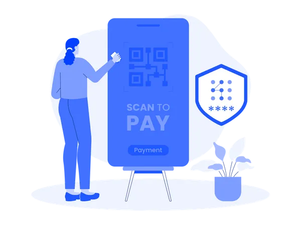 Barcode payment  Illustration