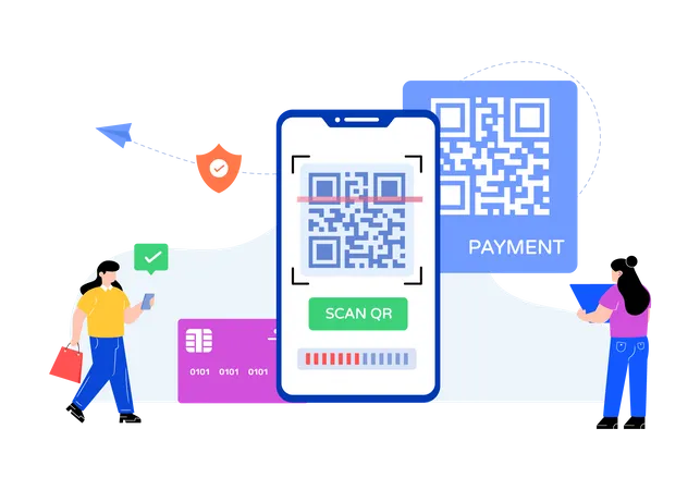 Barcode payment  Illustration